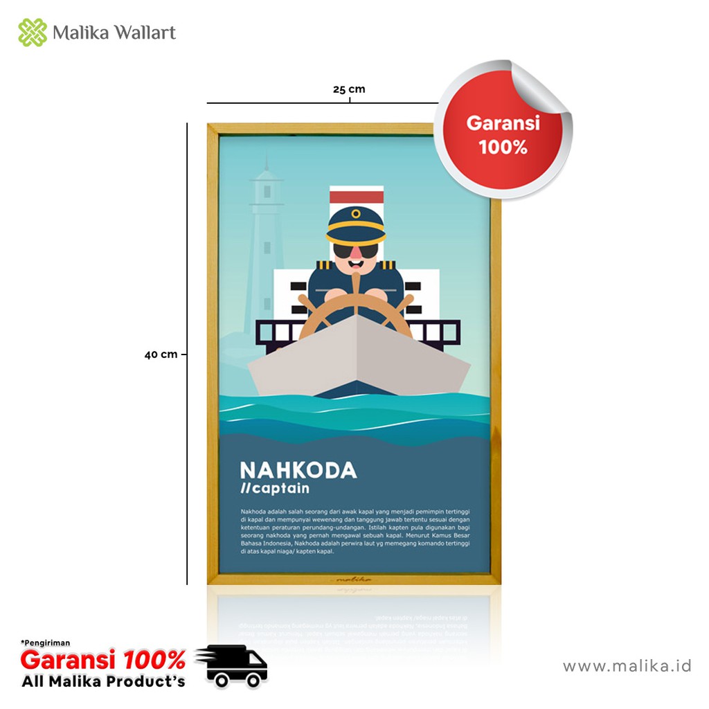 Infografis Anak Lucu Profesi Nahkoda