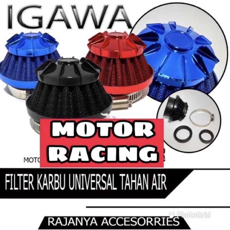 Filter Karbu Variasi Anti Air Waterproof Universal Cocok Untuk Semua Motor