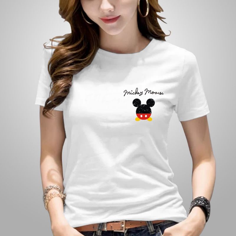 Kaos Wanita MICKI MOUSE Baju Wanita Catton Combed Kaos oblong Wanita