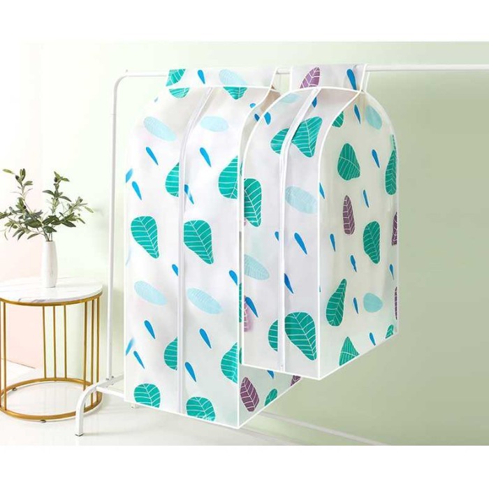 

Cover Anti Debu Pakaian Dustproof Organizer / Cover Pakian Anti Debu - Green Flower