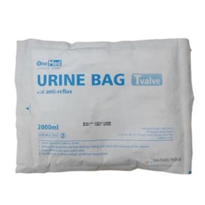 Urine Bag / Kantong Urin / UROBAG 2000 / 2 Liter T-Valve