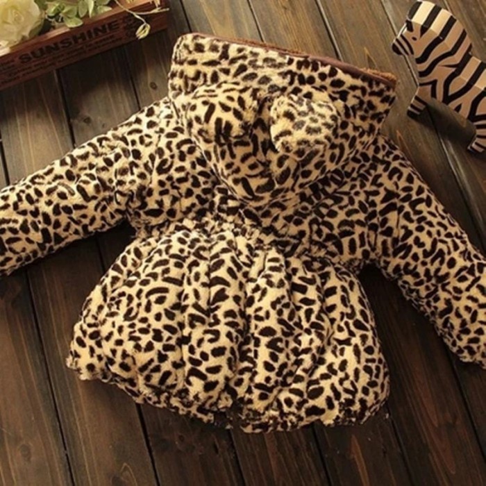 Jaket tebal anak &amp; bayi musim dingin leopardwinter jacket coat kids