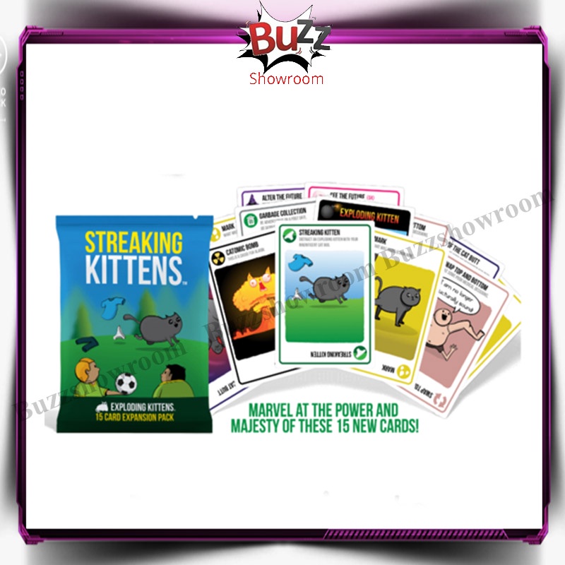 Streaking kittens (2nd expansion to the Exploding kittens) Card Game