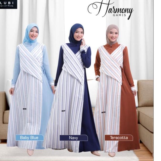 LANGSUNG KIRIM.. Lubi Couple Harmony Koko Putih Gamis Putih