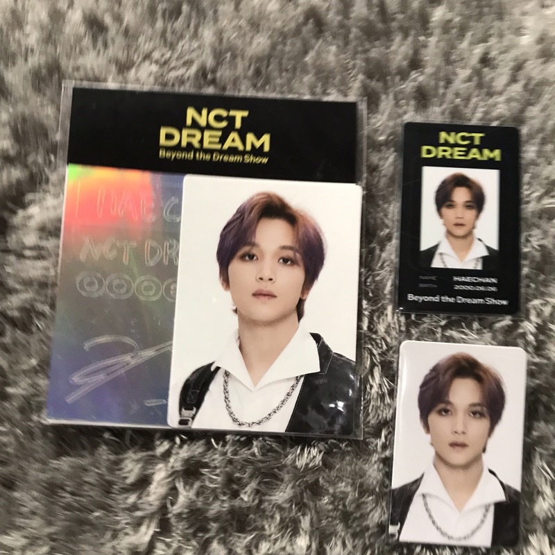 PC PHOTOCARD HAECHAN NCT DREAM BEYOND LIVE ID CARD + DECO STICKER SET [FULLSET]