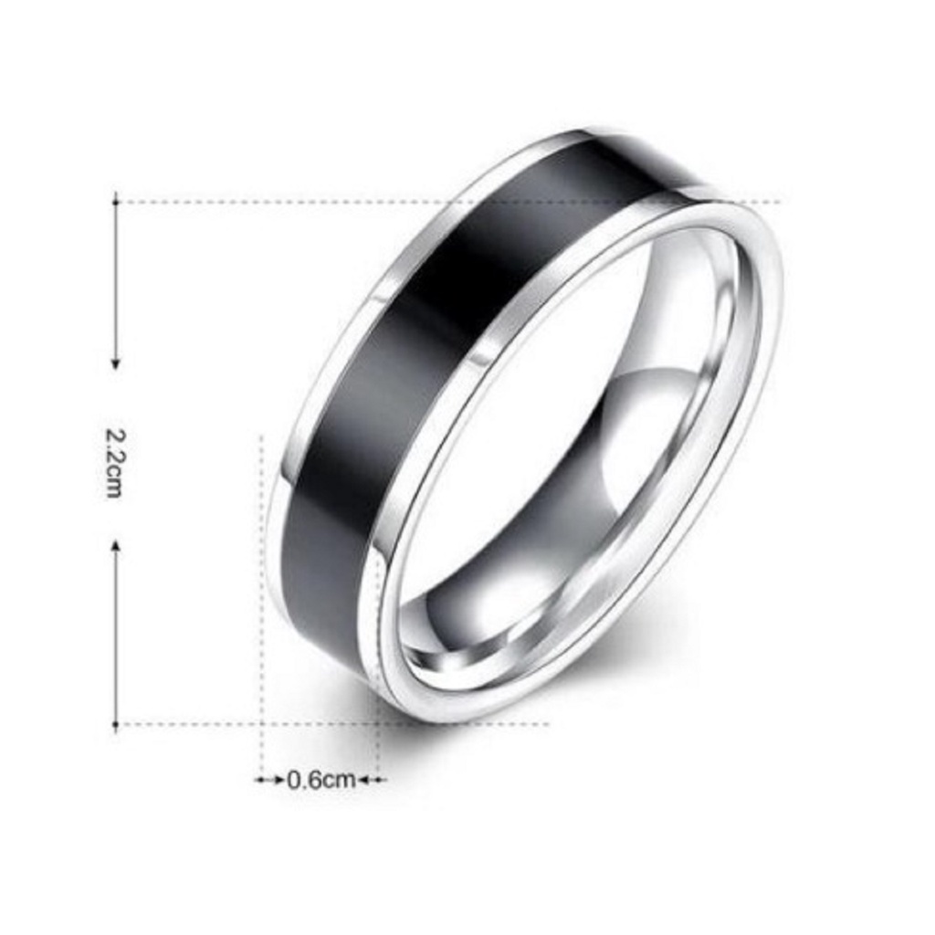 COD MILLENIAL CINCIN TITANIUM PREMIUM CINCIN EPOXY SILVER LIST HITAM CINCIN SILVER POLOS BISA COD