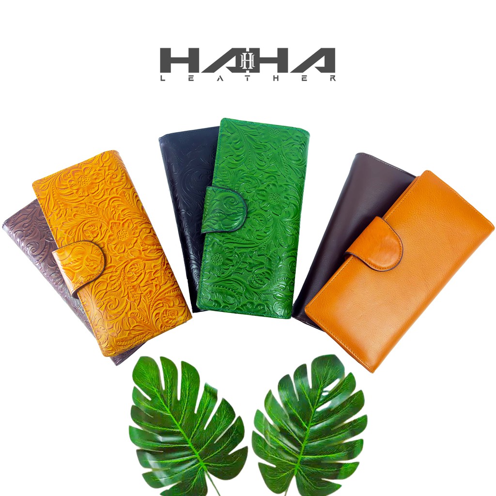 AZANA Dompet kulit kulit sapi 24 Slot kartu Cewek Wanita Perempuan - Originale Leather Wallet