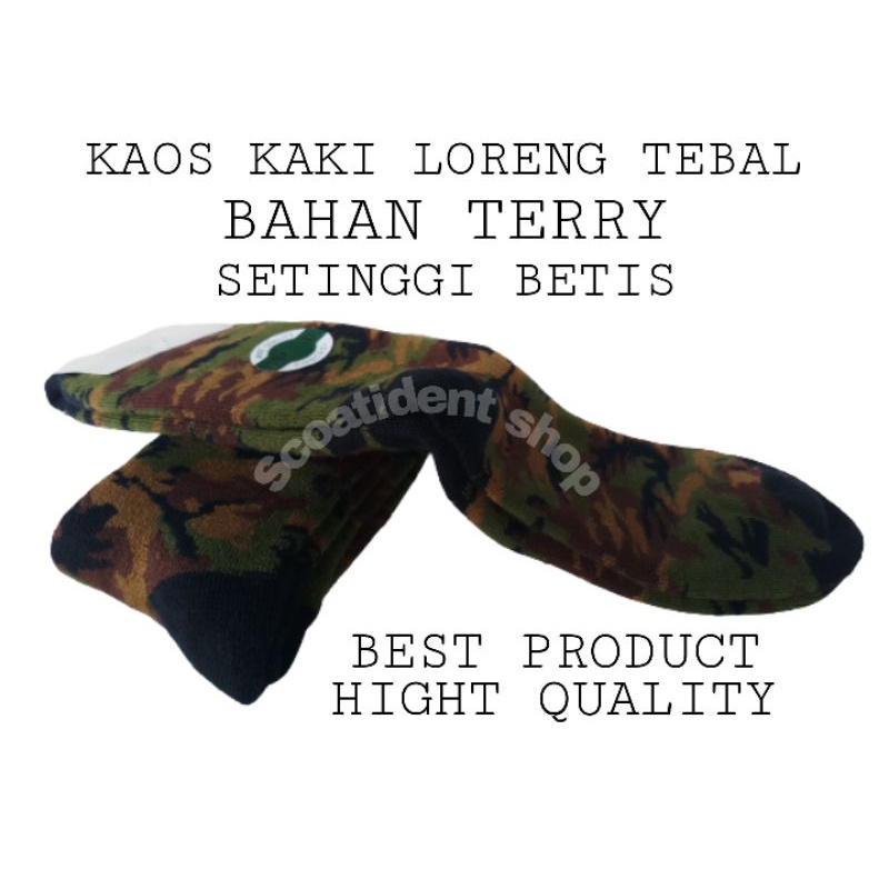 KAOS KAKI PANJANG LORENG TEBAL (6 PASANG)