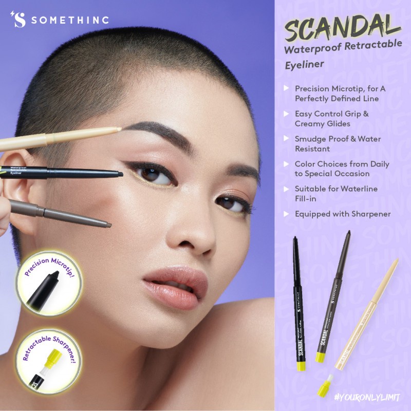 ★ BB ★  SOMETHINC SCANDAL Waterproof Retractable Eyeliner - Eyeliner Pensil