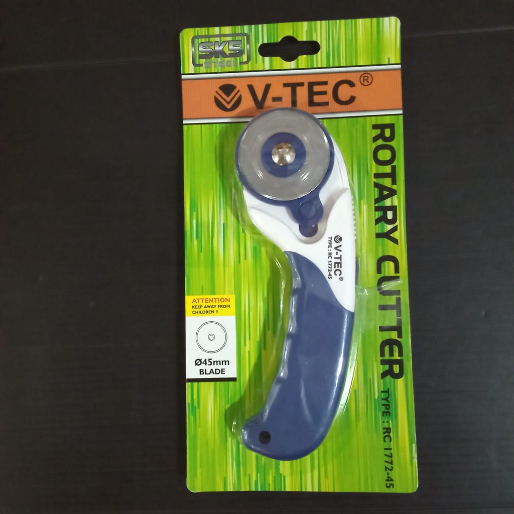 

V-TEC ROTARY CUTTER TYPE RC 1772 - 45/V-TEC PEMOTONG PUTAR RC 1772-45 DAN REFILL MATA PISAU 3 PCS