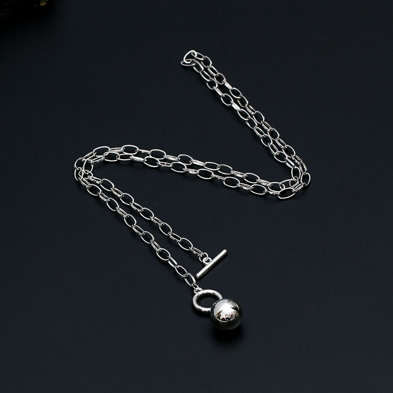 Set 3 Pcs Kalung Rantai Panjang Multilayer Gaya Harajuku Hip-Hop Untuk Pria Dan Wanita