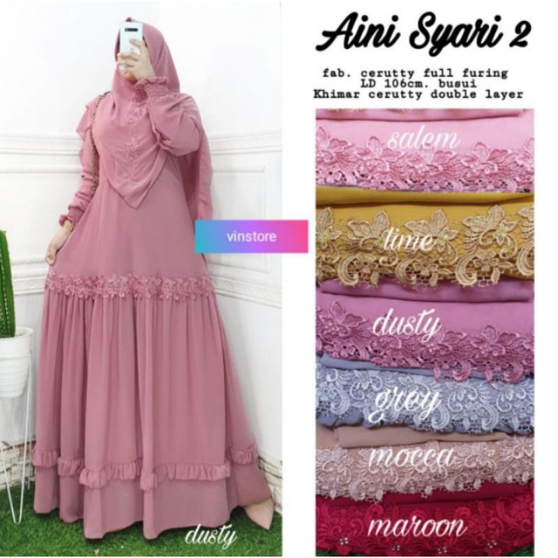 AINI SYARI 2/GAMIS TERBARU CERUTY REALPICK