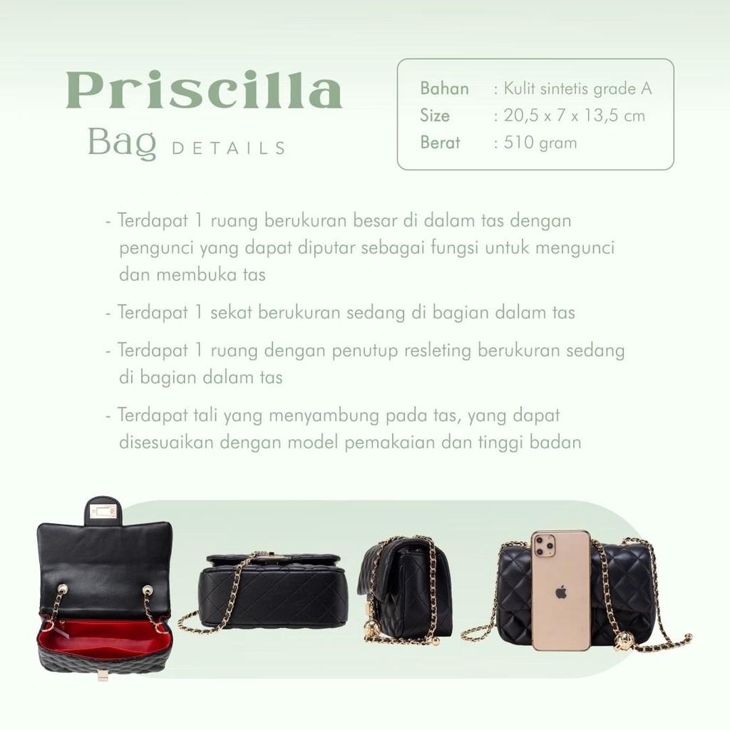 JIMS HONEY PRISCILLA BAG TAS SELEMPANG WANITA ORI