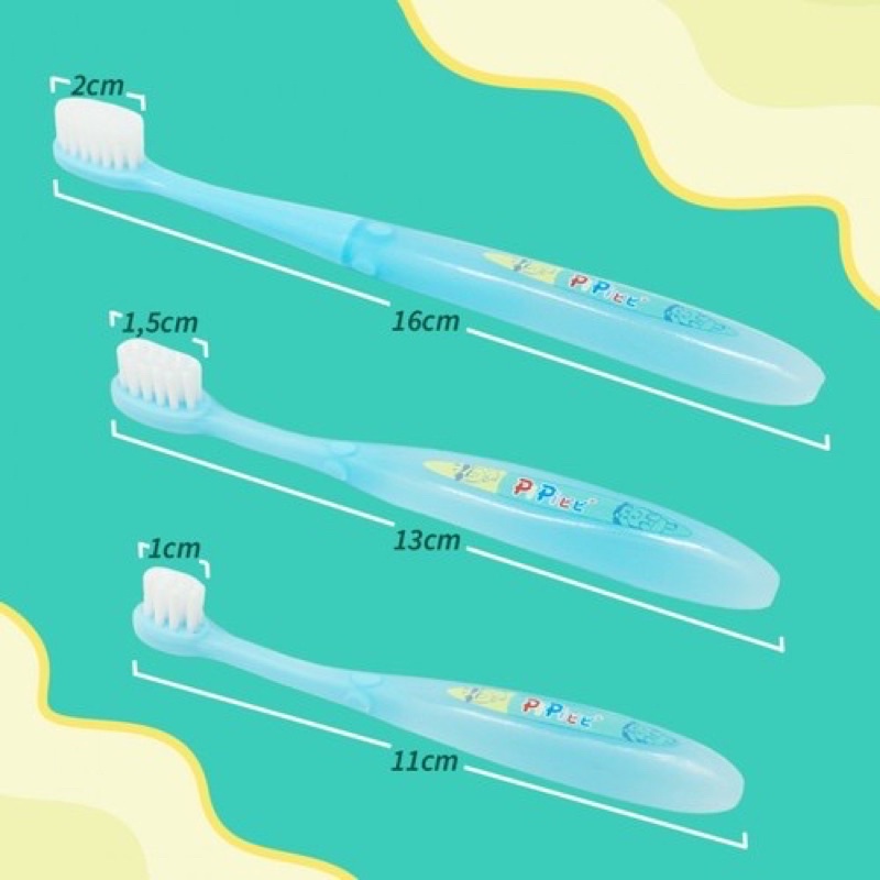 Bagus PiPi Kids Set Toothbrush Bagus Sikat Gigi Silicone Anak isi 3pc