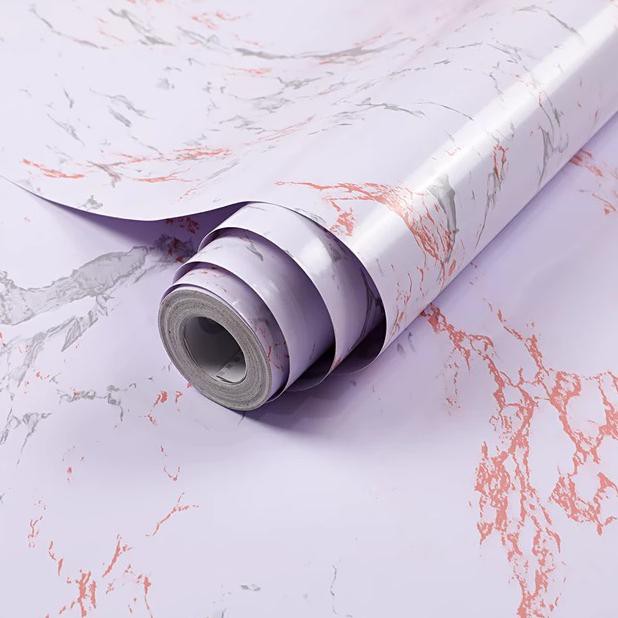 Wallpaper Sticker Dinding Dapur Marble Premium Putih Marmer/Marble