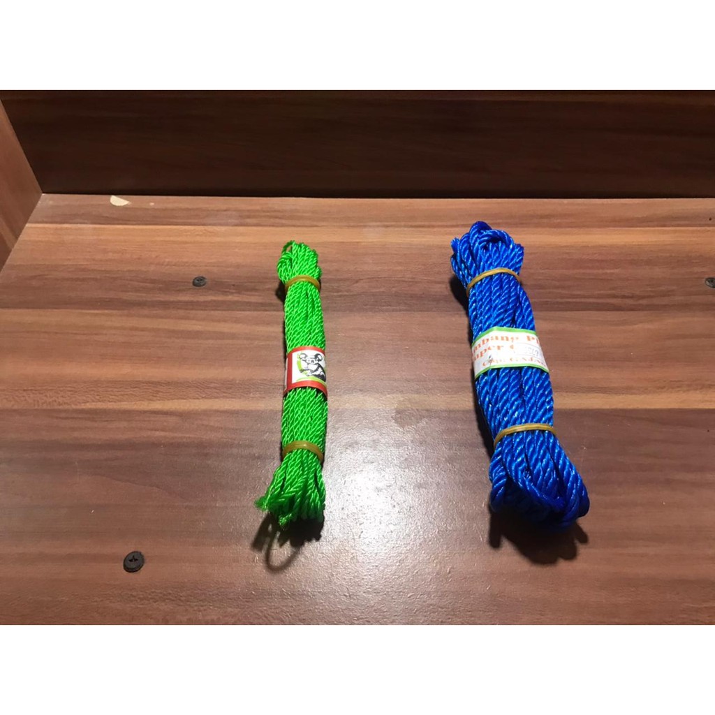 Tali tambang jemuran baju warna 3mm 10 Meter - Tambang kecil MEGA STORE