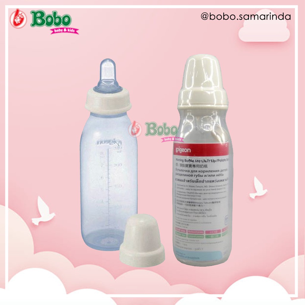 Botol Susu Bayi Bibir Sumbing Pigeon Pp Bottle 240 Ml For Cleft Palate Shopee Indonesia