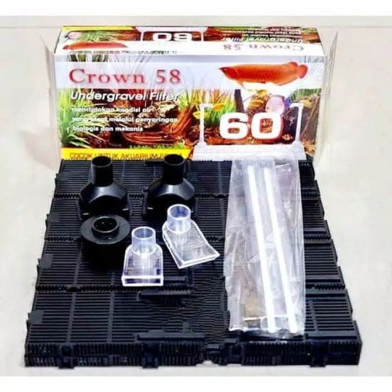 Undergravel under gravel aquarium aquascape crown 60 sekelas orca