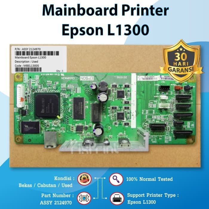 Board Epson L1300 Mainboard Printer L1300 Logic Board L-1300 Original FPJNew275