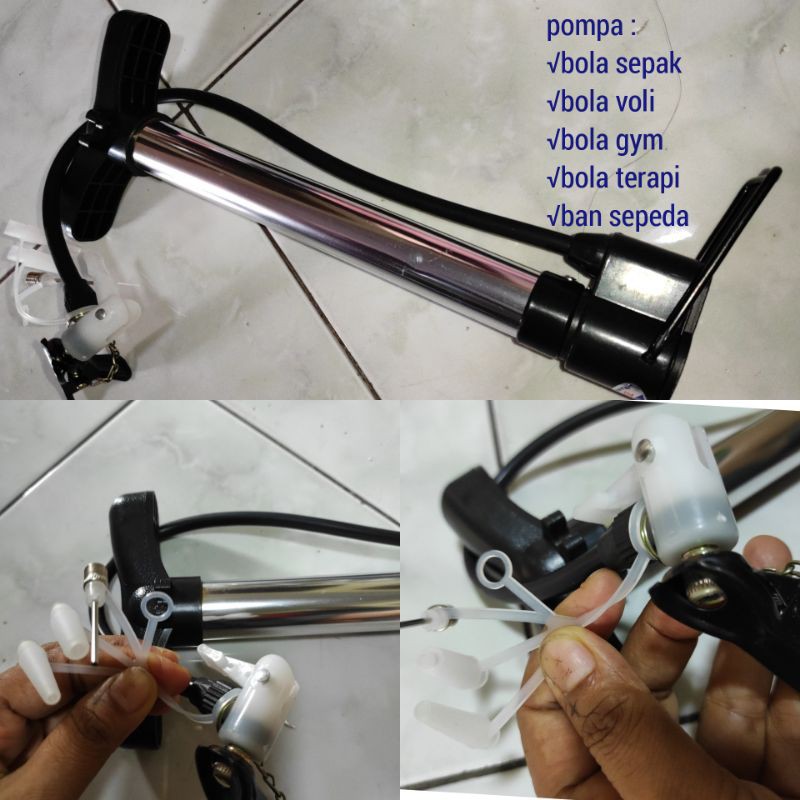 pompa bola gym sepak voli ban sepeda dll