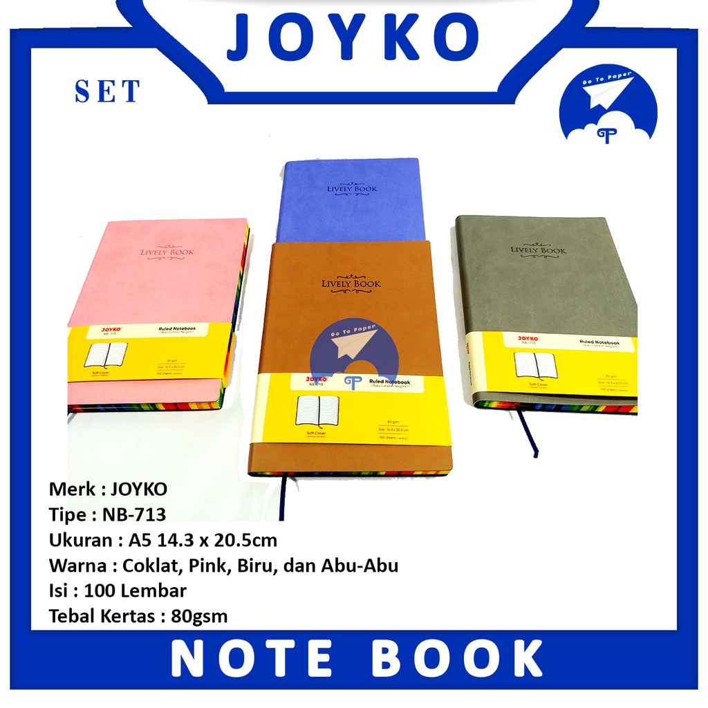 

JOYKO - Notebook NB-713 Varian A5 Lively Book - PCS