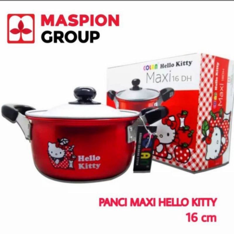 panci maxi hello kitty 16cm/mixi kitty 16cm/panci maspion hello kitty