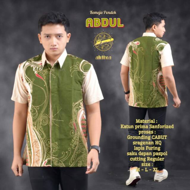 ABDUL.Kemeja Batik Pria Modern