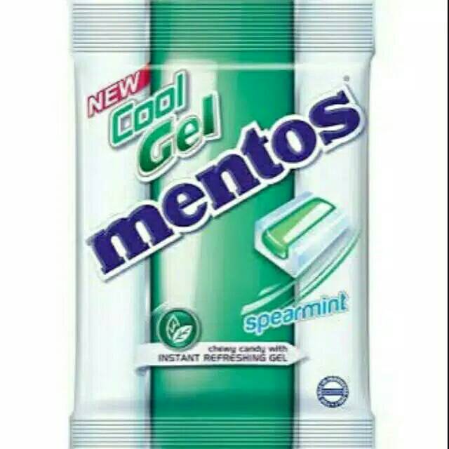 Mentos cool gel spearmint isi 40 butir