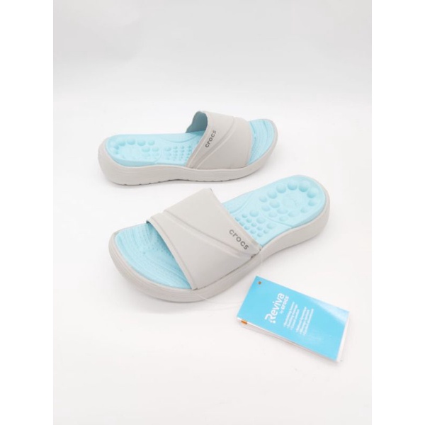 Sandal Crocs reviva slide / Sandal wanita Crocs reviva woman / crocs reviva