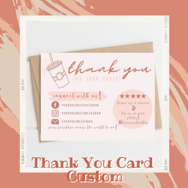 

cetak thank you card / card gift