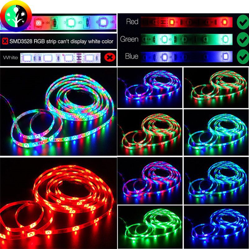 LED Strip 2835 / 5050 10Meter RGB Lengkap Remote BESAR