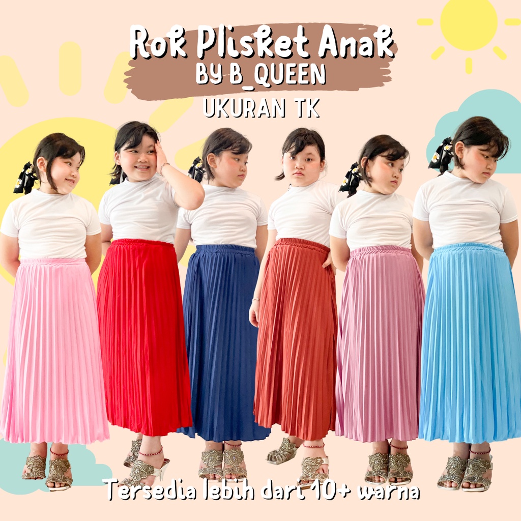 rok plisket anak TK /rok plisket anak premium/rok plisket anak perempuan