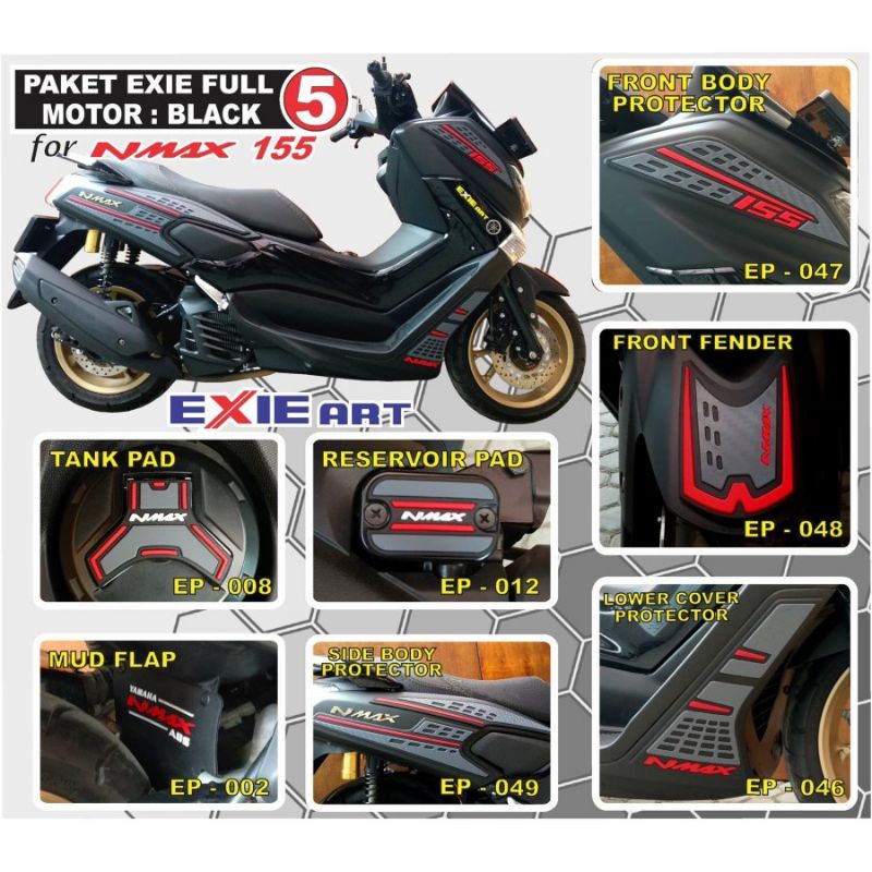 PAKET FULL BODY PROTECTOR YAMAHA NMAX 155 OLD - AKSESORIS CARBON NMAX