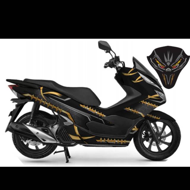 Decal Stiker  PCX  2021 Full Blok design Black Panter 