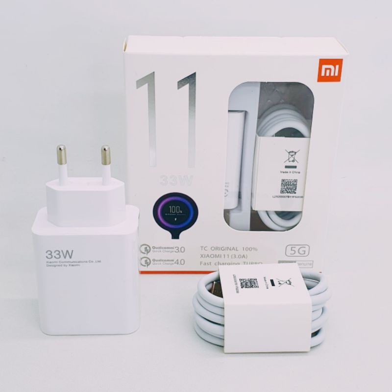 Charger Xiaomi Mi 9 / Mi 10 / Mi 11 ( 33W ) Tipe C Fast Charging