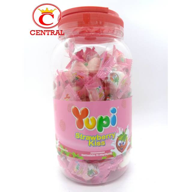 

PERMEN YUPI STRAWBERRY KISS 300g/centraltrenggalek