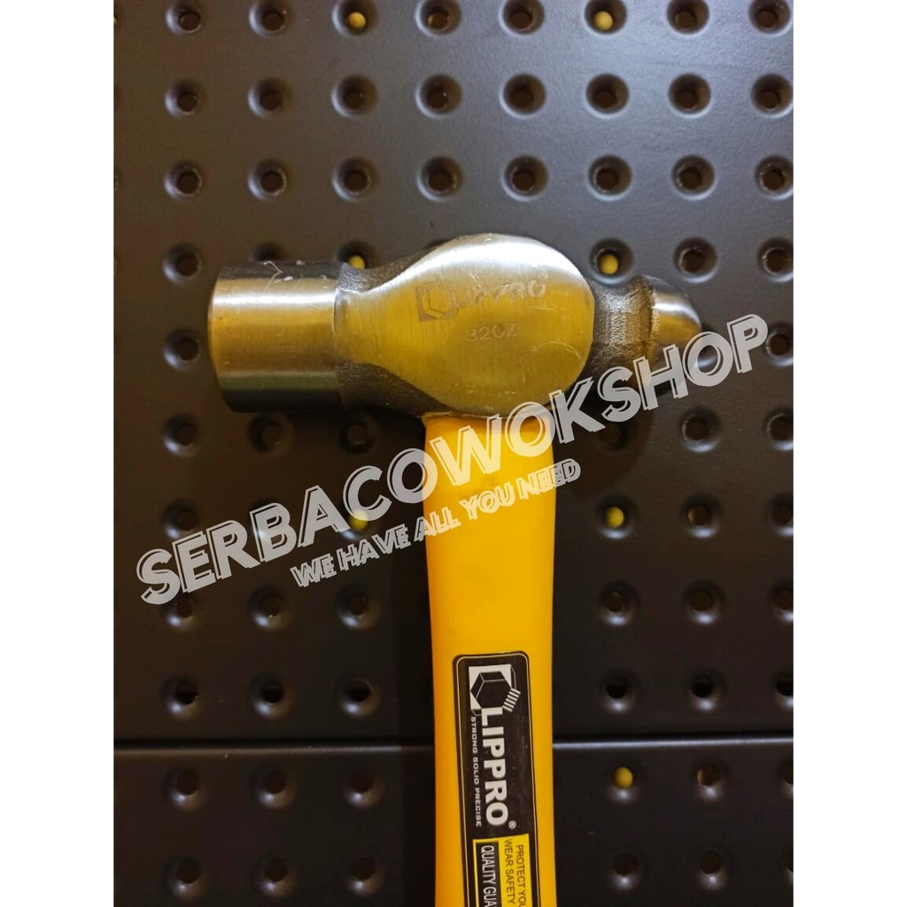 Lippro Palu Konde 32 Oz Ballpoint Hammer Gagang Fiber Termurah Berkualitas