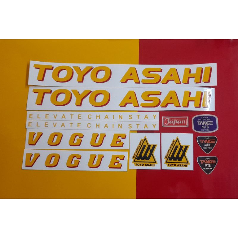 Stiker Sepeda Toyo Asahi Vogue