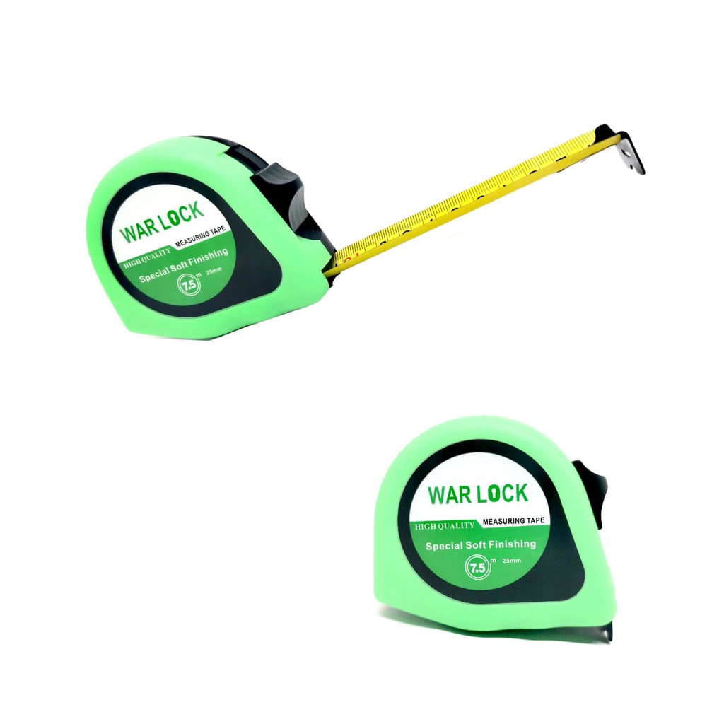 Meteran Warlock ABS Doft  Original Alat Ukur Ukuran 3M 5M 7.5M