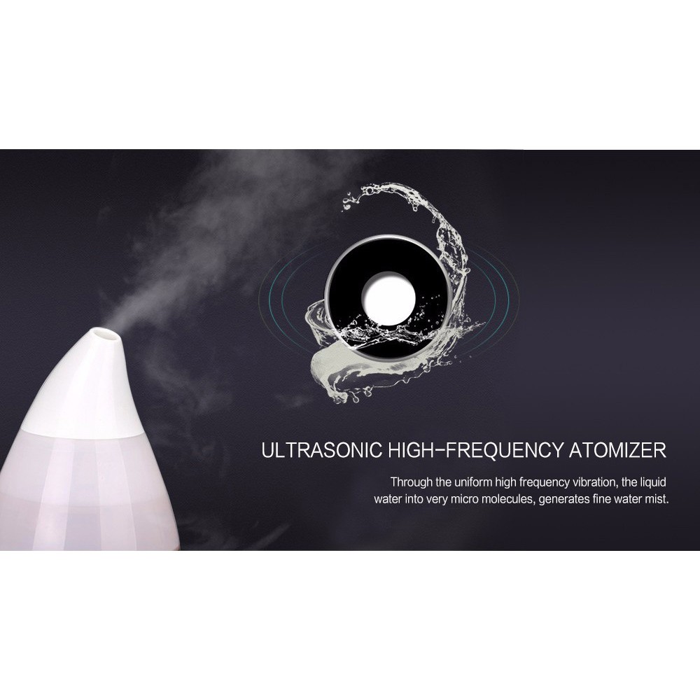 Mini Ultrasonic Air Humidifier Aroma Therapy White
