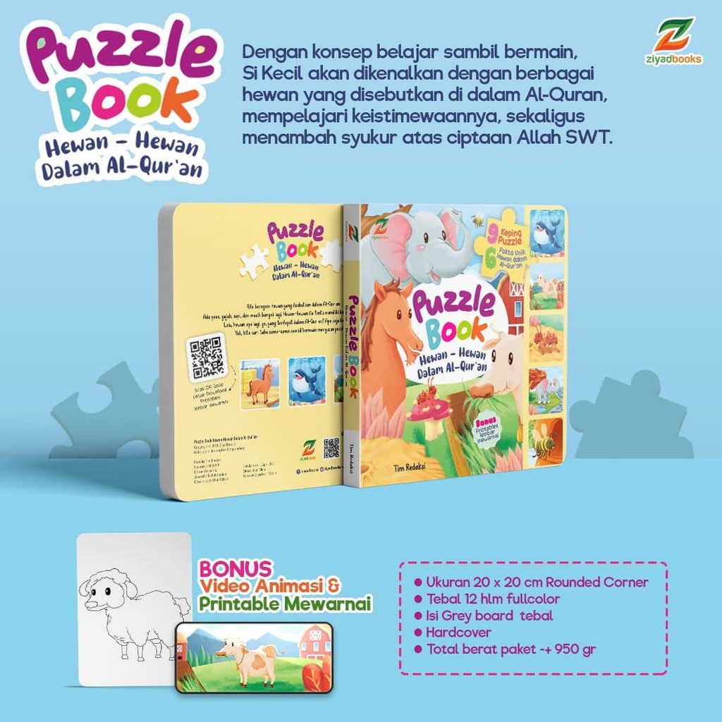 

Puzzle Book Hewan-Hewan Dalam Al Quran