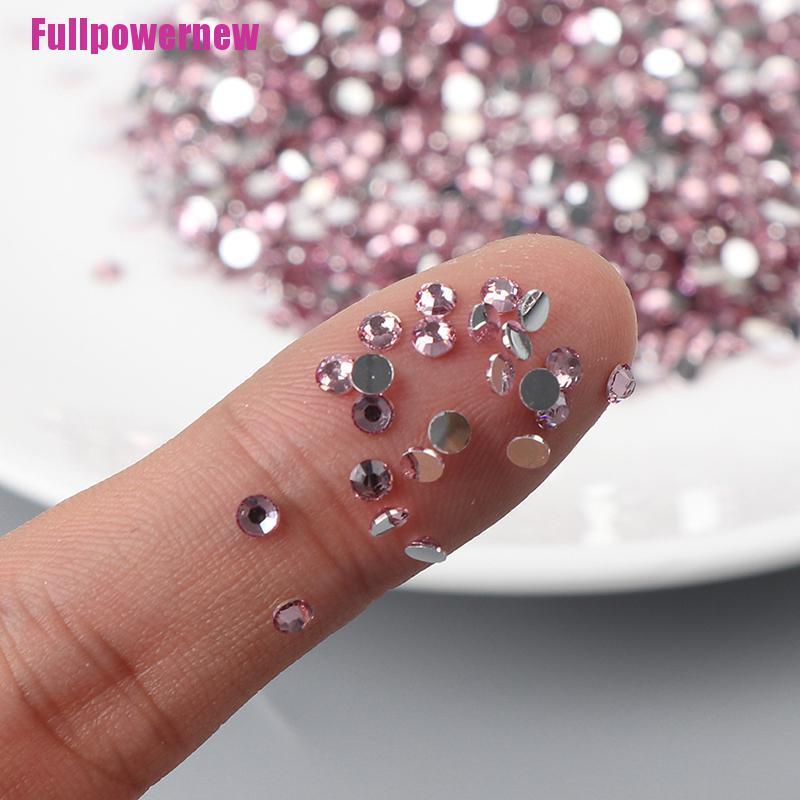 (Full) 10000pcs Berlian Imitasi Flatback Bahan Resin Ukuran 3MM Untuk Nail Art