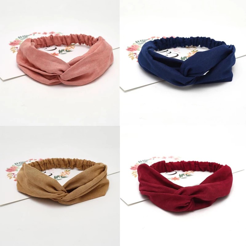 Bando Polos Salur - Bando Bandana Simpul Ala Korea -Headband - Bando Bandana Korea Untuk Wanita H49