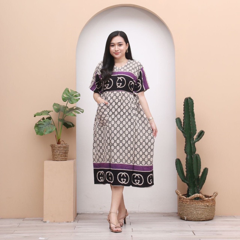 DASTER MIDI MIDHI DASTER CHIBI CIBI DASTER WANITA KEKINIAN BAHAN KATUN RAYON SUPER DASTER BATIK PEKALONGAN