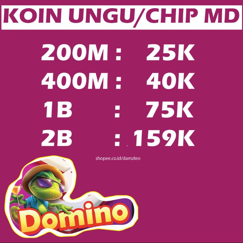 Koin Ungu Higgs Domino Koin Md Shopee Indonesia