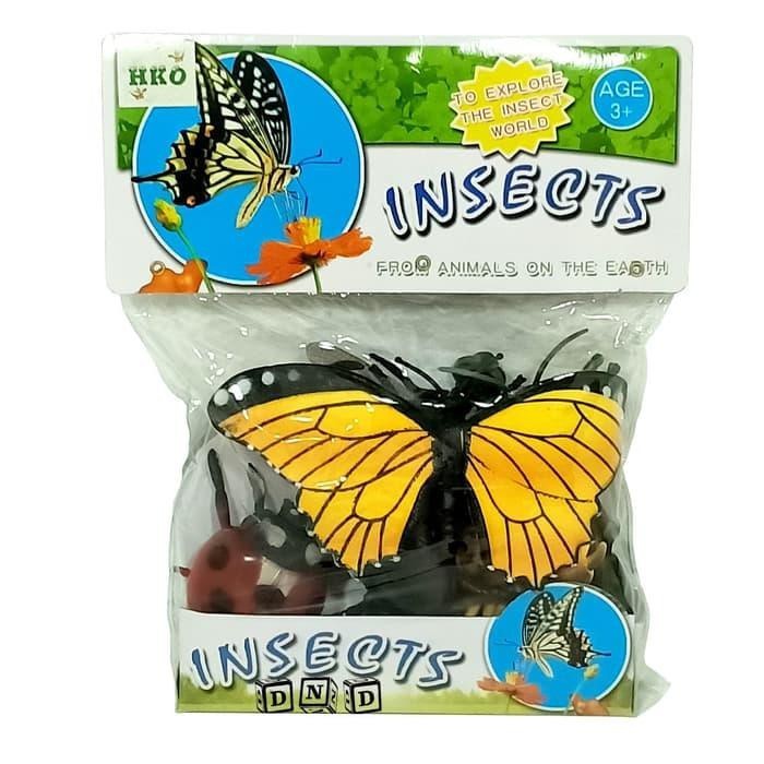 mwn.toys Mainan Binatang Serangga Insects 6 pcs Besar No KC6-006A