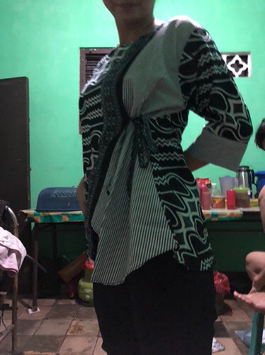 Batik Wanita Asj Sa Hrb026 Kenongo Kemeja Tosca Pendek