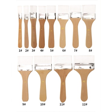 

Kuas Nylon / kuas bulu nylon / 12 ukuran