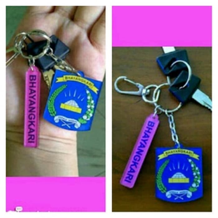 GANTUNGAN KUNCI BHAYANGKARI ACCESORIES ACRYLIK