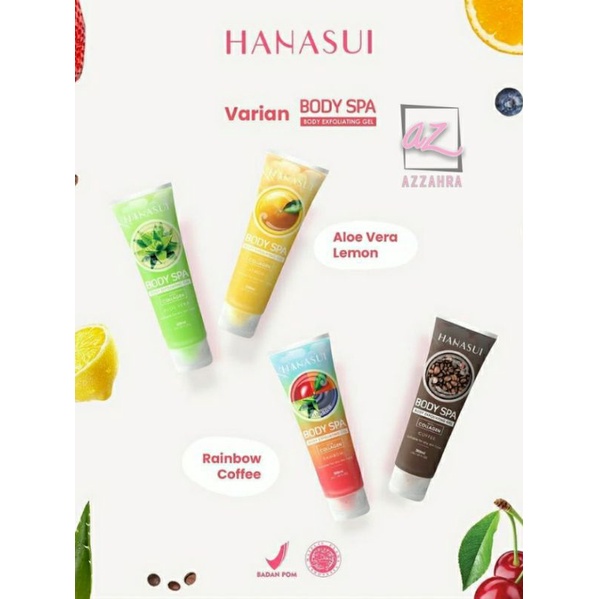 HANASUI BODY SPA EXFOLIATING GEL HANASUI SERIES 300mL/ Body Scrub/ Mengangkat kotoran